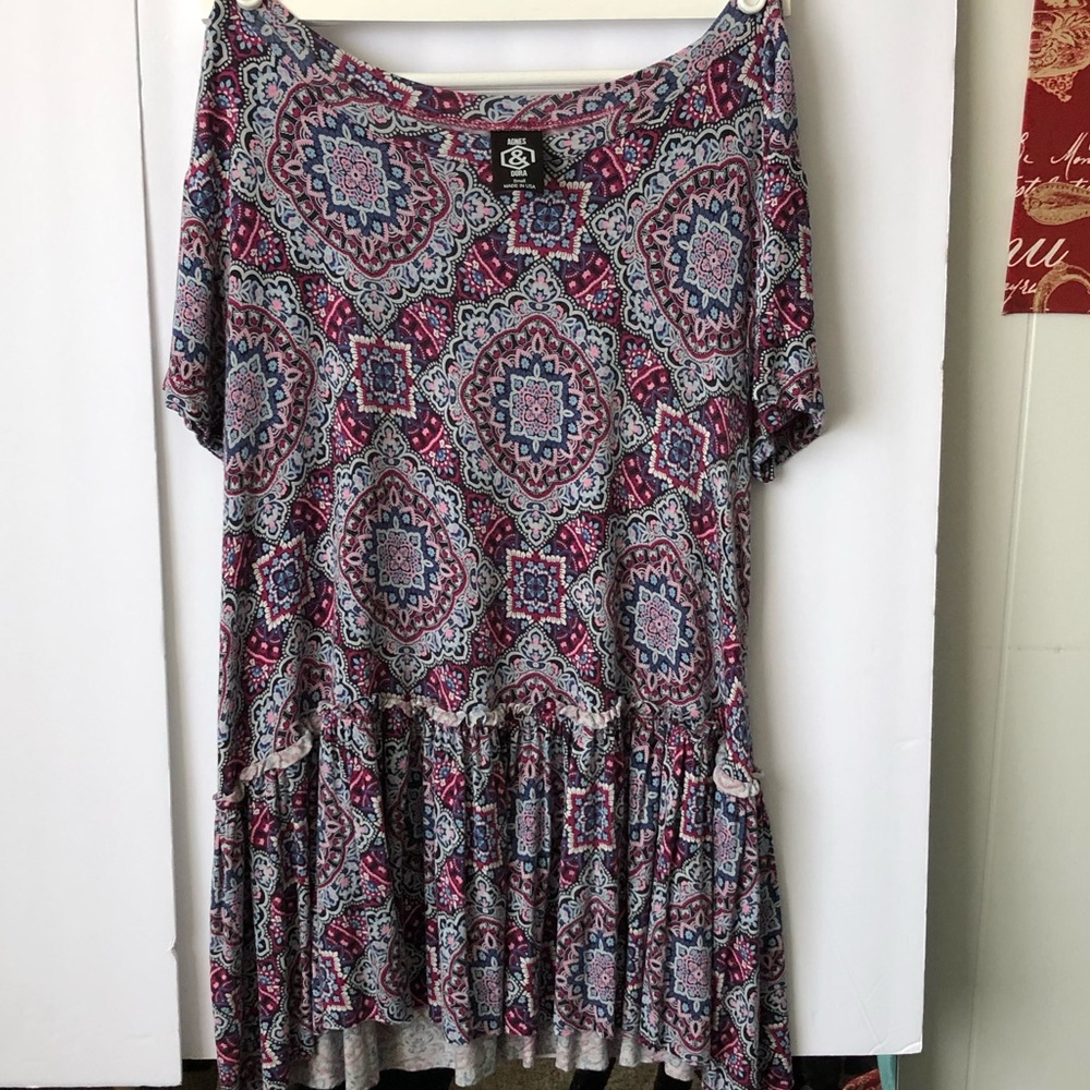 Agnes & Dora relaxed ruffled tunic size small